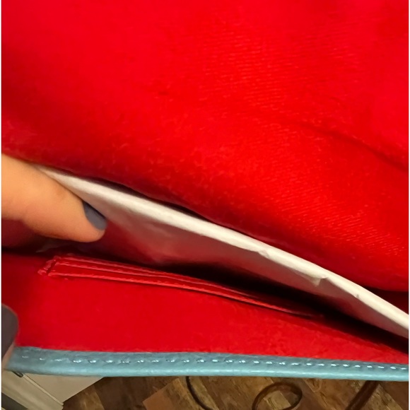 BRAND NEW Dooney and Bourke Gingy Flap Crossbody Purse Aqua Blue - Picture 10 of 15